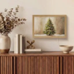 Kerst - Sfeer - Groen Light Box met kabel (Tafellamp) klein -sfeer2