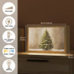 Kerst - Sfeer - Groen Light Box met kabel (Tafellamp) klein -USP_EN