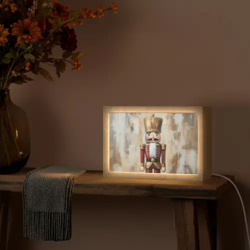 Kerst - Poppetje - Abstract Light Box met kabel (Tafellamp) klein -sfeer4