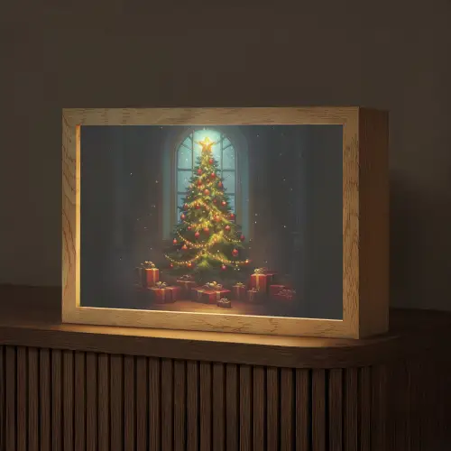 Kerstboom - Cadeau - Kerst - Winter Light Box met kabel (Tafellamp) klein -z3d_website