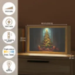 Kerstboom - Cadeau - Kerst - Winter Light Box met kabel (Tafellamp) klein -USP_EN