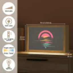 Cirkel - Abstract - Roze Light Box met kabel (Tafellamp) klein -USP_EN