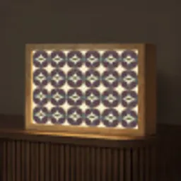 Cirkel - Retro - Kleurrijk Light Box met kabel (Tafellamp) klein 924 -z3d_website