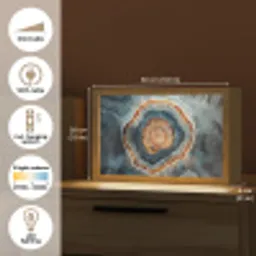 Cirkel - Ringen - Steen - Tinten Light Box met kabel (Tafellamp) klein -USP_EN