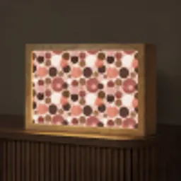 Cirkels - Modern - Kleurrijk Light Box met kabel (Tafellamp) klein 924 -z3d_website