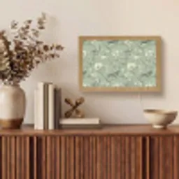 Klassiek - Botanisch - Groen Light Box met kabel (Tafellamp) klein 924 -sfeer2