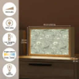 Klassiek - Botanisch - Groen Light Box met kabel (Tafellamp) klein 924 -USP_EN