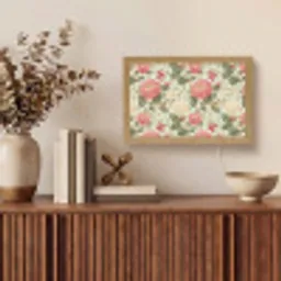 Klassiek - Botanisch - Veelkleurig Light Box met kabel (Tafellamp) klein 924 -sfeer2