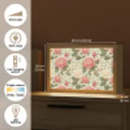 Klassiek - Botanisch - Veelkleurig Light Box met kabel (Tafellamp) klein 924 -USP_EN