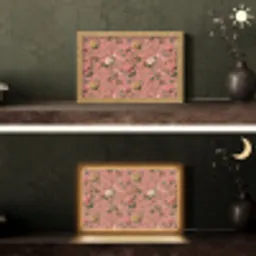 Klassiek - Botanisch - Roze Light Box met kabel (Tafellamp) klein 924 -sfeer3