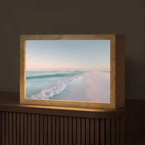 Kustlijn - Pastel - water Light Box met kabel (Tafellamp) klein -z3d_website