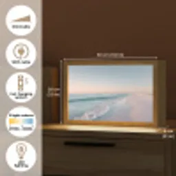 Kustlijn - Pastel - water Light Box met kabel (Tafellamp) klein -USP_EN