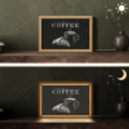 Koffie - Croissant - Tekst Light Box met kabel (Tafellamp) klein -sfeer3