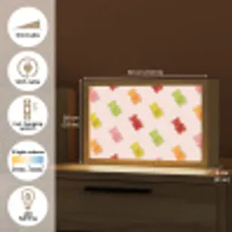 Kleur - Snoep - Roze Light Box met kabel (Tafellamp) klein -USP_EN