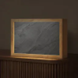 Beton - Zwart - Industrieel Light Box met kabel (Tafellamp) klein -z3d_website