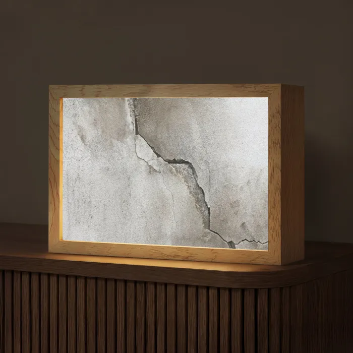 Beton - Industrieel - Grijs Light Box met kabel (Tafellamp) klein -z3d_website