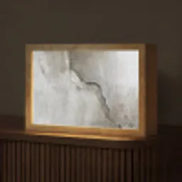 Beton - Industrieel - Grijs Light Box met kabel (Tafellamp) klein -z3d_website