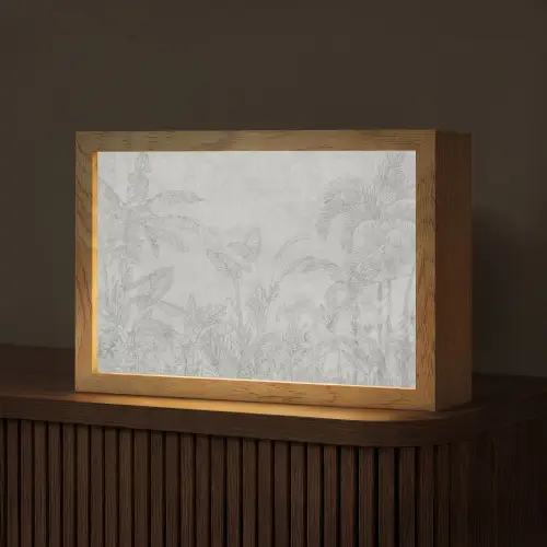 Beton - Patroon - Grijs Light Box met kabel (Tafellamp) klein -z3d_website