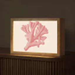 Koraal - Stipjes - Roze Light Box met kabel (Tafellamp) klein -z3d_website