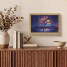 Kosmisch - lichtboom - Kerst - Kleurrijk Light Box met kabel (Tafellamp) klein -sfeer2