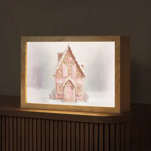 Huisje - Suiker - Pastel Light Box met kabel (Tafellamp) klein -z3d_website
