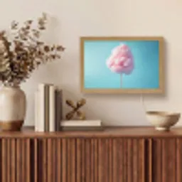Suikerspin - Zoet - Snoep Light Box met kabel (Tafellamp) klein -sfeer2