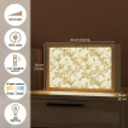 Kraanvogels - Kersenbloesem - Goud Light Box met kabel (Tafellamp) klein 924 -USP_EN