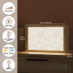 Crèmebeige - Marmer - Aders Light Box met kabel (Tafellamp) klein 924 -USP_EN