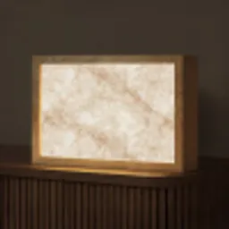 Kristalstructuur - Bruin - Marmer Light Box met kabel (Tafellamp) klein 924 -z3d_website