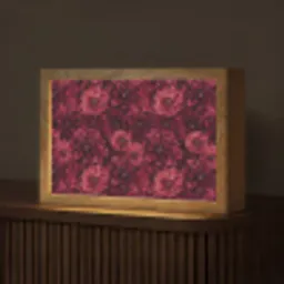 Dahlias - Bloemen - Rood Light Box met kabel (Tafellamp) klein 924 -z3d_website