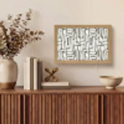 Donker - Wit - Abstract Light Box met kabel (Tafellamp) klein 924 -sfeer2