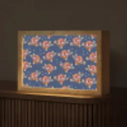Disco - Blauw - Patroon Light Box met kabel (Tafellamp) klein 924 -z3d_website