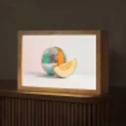 Disco - Discobal - Meloen - Pastel Light Box met kabel (Tafellamp) klein -z3d_website