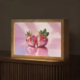 Disco - Fruit - Glitter - Strawberry Light Box met kabel (Tafellamp) klein -z3d_website