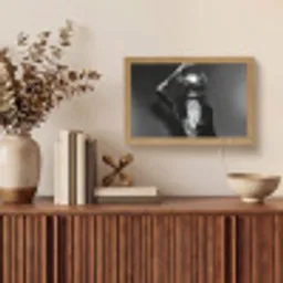 Discobal - Gezicht - Glamour - Zwart Light Box met kabel (Tafellamp) klein -sfeer2