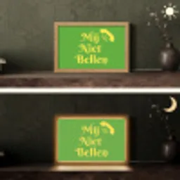Mij niet bellen - Telefoon - Groen Light Box met kabel (Tafellamp) klein -sfeer3