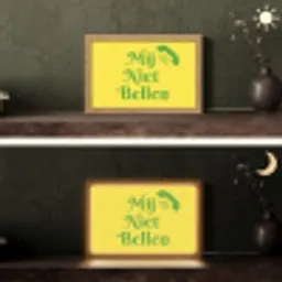 Mij niet bellen - Telefoon - Geel Light Box met kabel (Tafellamp) klein -sfeer3