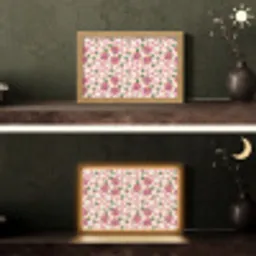 Drakenfruit - Patroon - Roze Light Box met kabel (Tafellamp) klein 924 -sfeer3