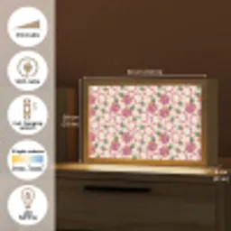 Drakenfruit - Patroon - Roze Light Box met kabel (Tafellamp) klein 924 -USP_EN