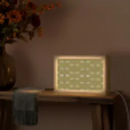 Libellen - Patroon - Groen Light Box met kabel (Tafellamp) klein 924 -sfeer4