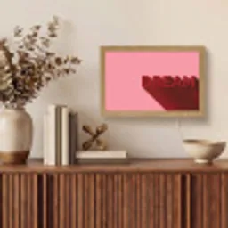 Dream - 3D - Rood - Roze Light Box met kabel (Tafellamp) klein -sfeer2