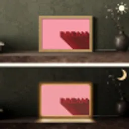Dream - 3D - Rood - Roze Light Box met kabel (Tafellamp) klein -sfeer3