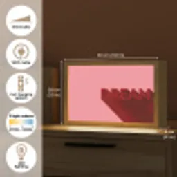Dream - 3D - Rood - Roze Light Box met kabel (Tafellamp) klein -USP_EN