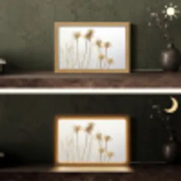 Droogbloemen - Natuur - Botanisch Light Box met kabel (Tafellamp) klein -sfeer3