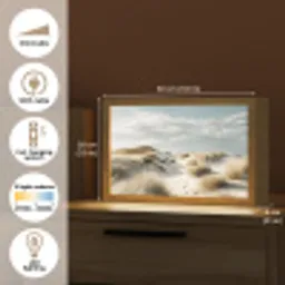 Duinen - Gras - Sporen - Wolken Light Box met kabel (Tafellamp) klein -USP_EN