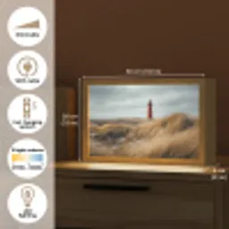 Duinen - Vuurtoren - Rood - Lucht Light Box met kabel (Tafellamp) klein -USP_EN