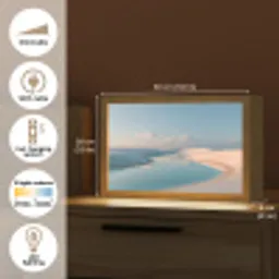 Duinen - Waterplas - Oneindige rust Light Box met kabel (Tafellamp) klein -USP_EN