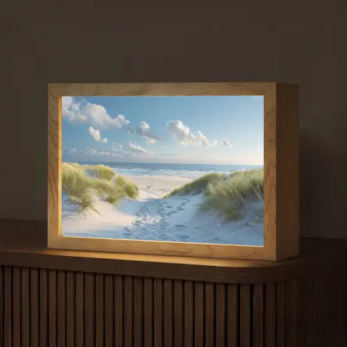 Duinen - Zomer - Zon - Landschap - Zee Light Box met kabel (Tafellamp) klein -z3d_website