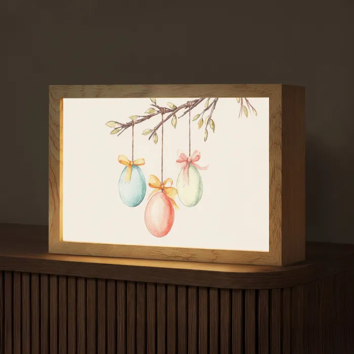 Paastak - Strikje - Eieren Light Box met kabel (Tafellamp) klein -z3d_website