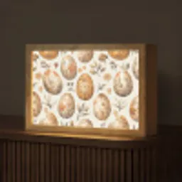 Paaseieren - Bruin - Bloemen Light Box met kabel (Tafellamp) klein -z3d_website